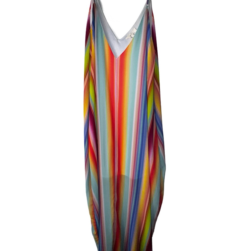 Fantastic Fawn Colorful Striped Maxi Dress